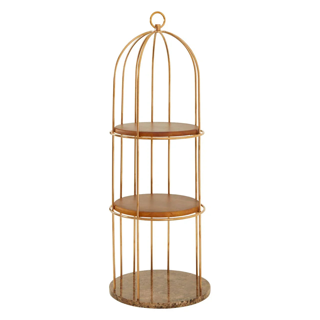 Rose Gold Birdcage Bookshelf