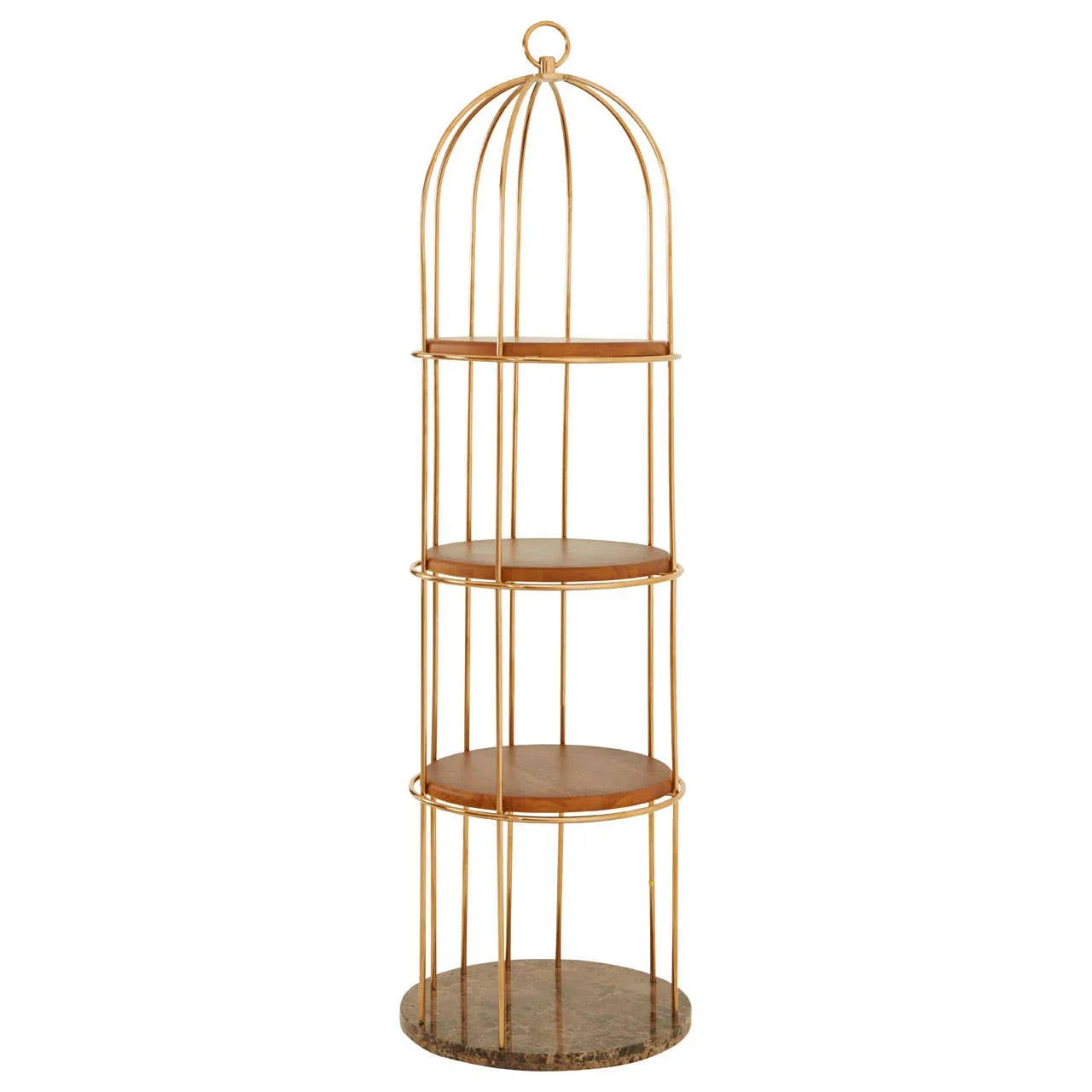 Rose Gold Birdcage Bookshelf