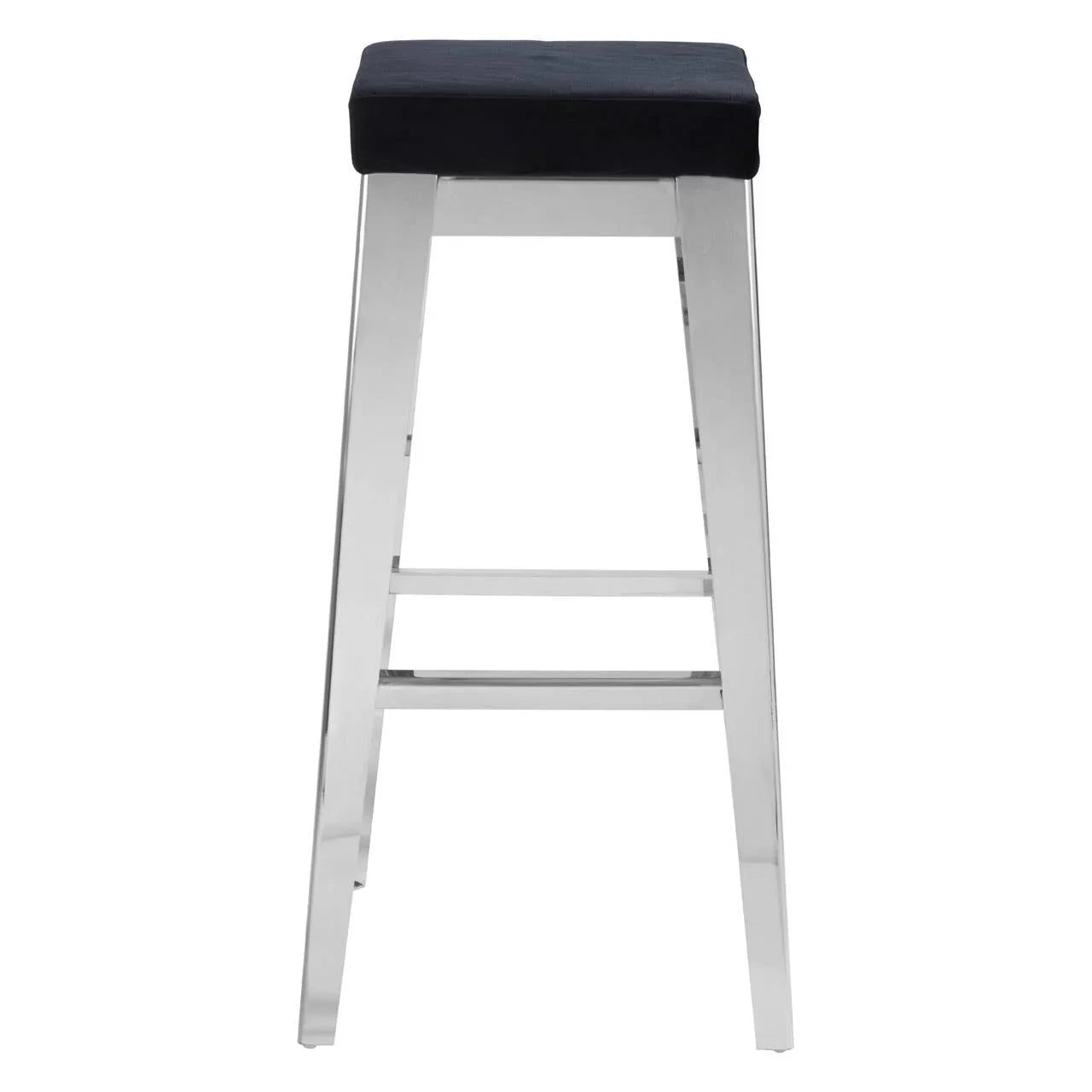 Luxe Velvet Silver Barstool