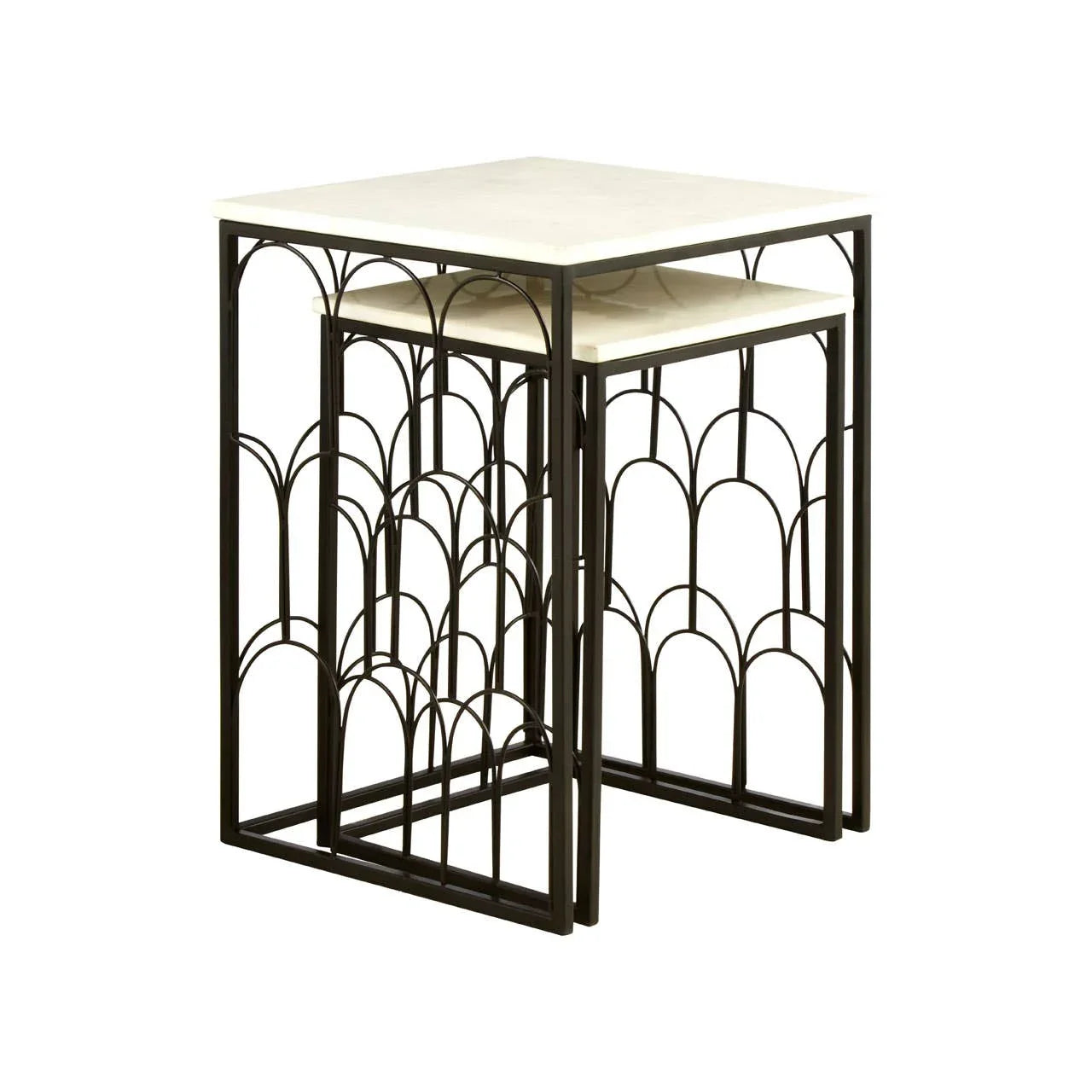 Templar Marble Nested Tables