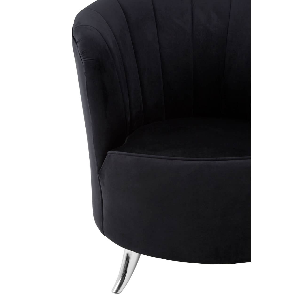 Luxe Black Velvet Chair