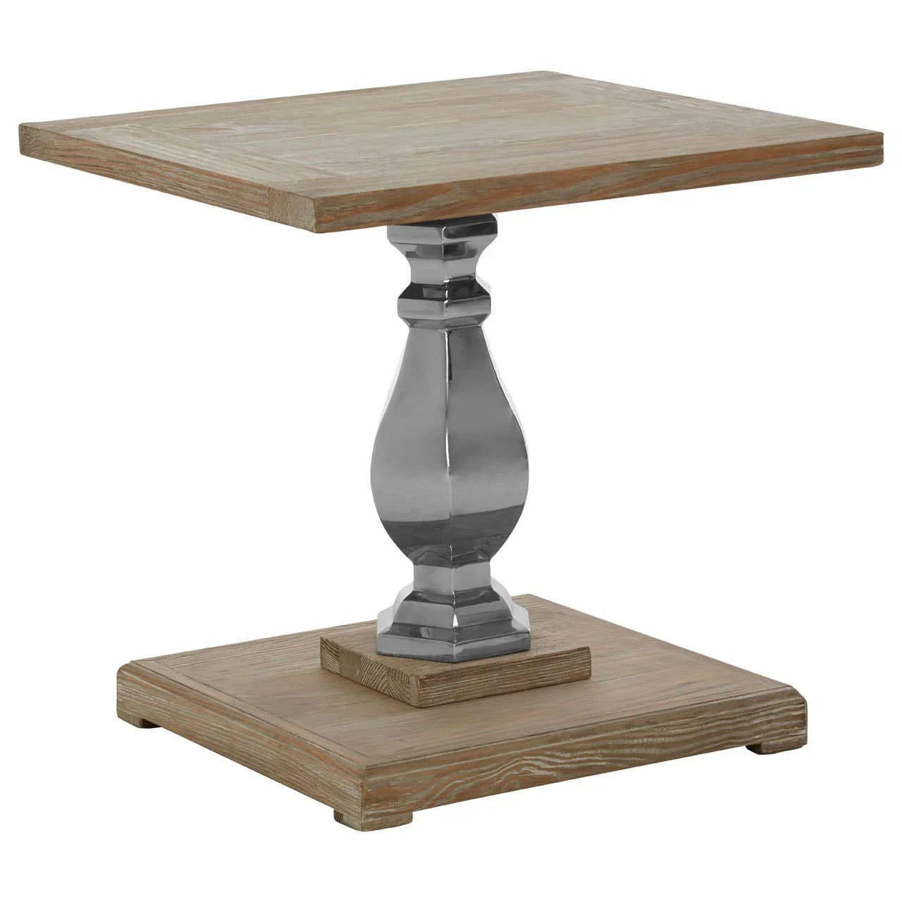 Rustic Chic Carved Wood Table