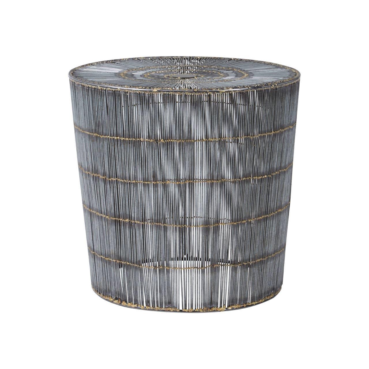 Bamboo Silver Wireframe Table