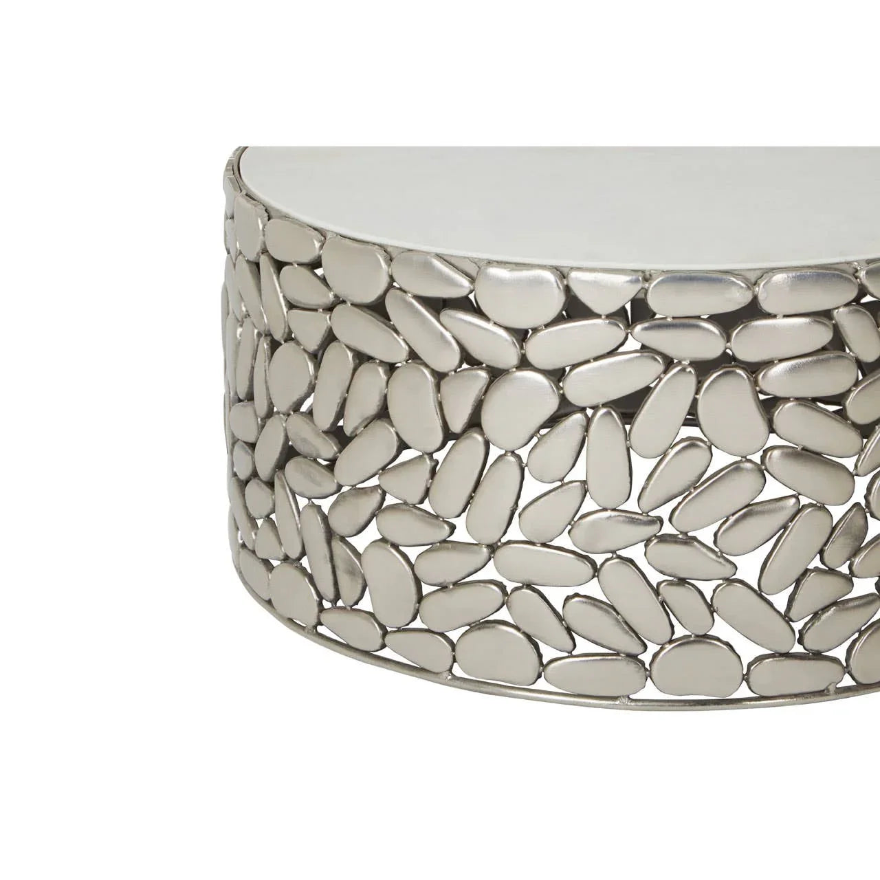 Pewter Pebble Side Tables