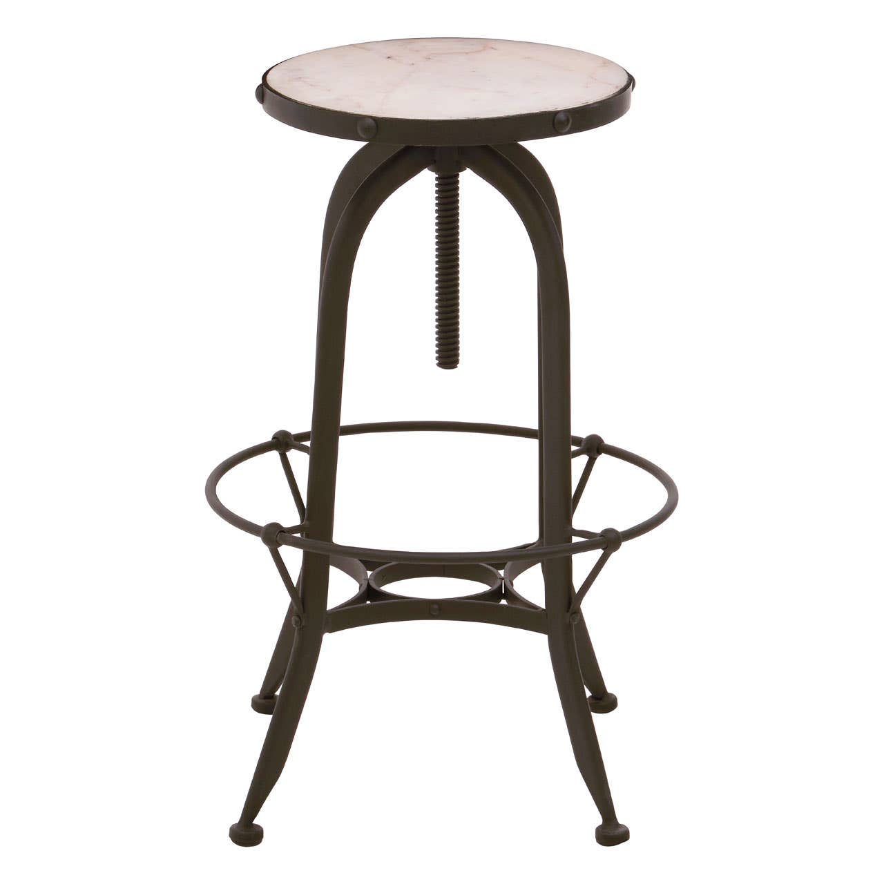 Marble Iron Bar Stool