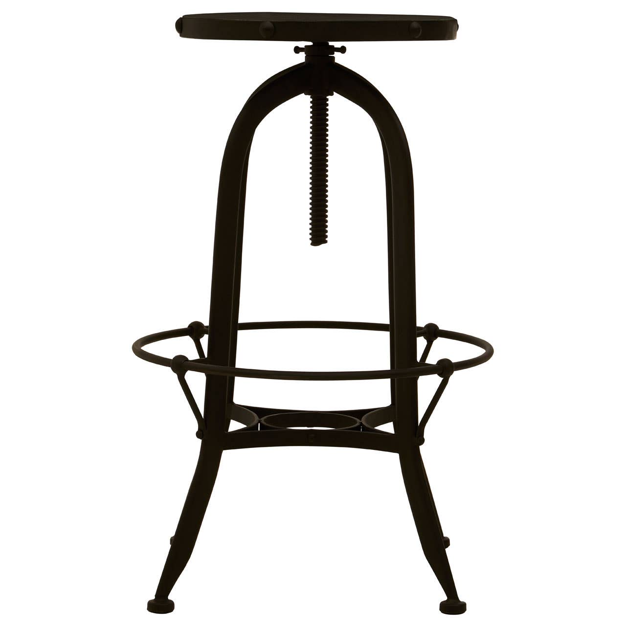 Marble Top Iron Bar Stool