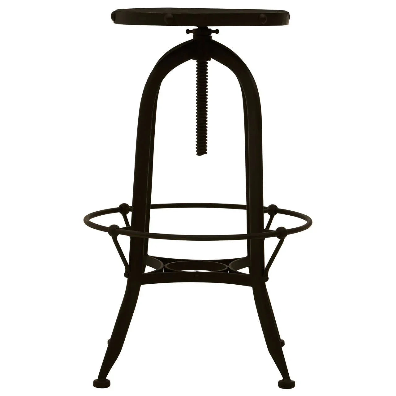 Marble Top Iron Bar Stool
