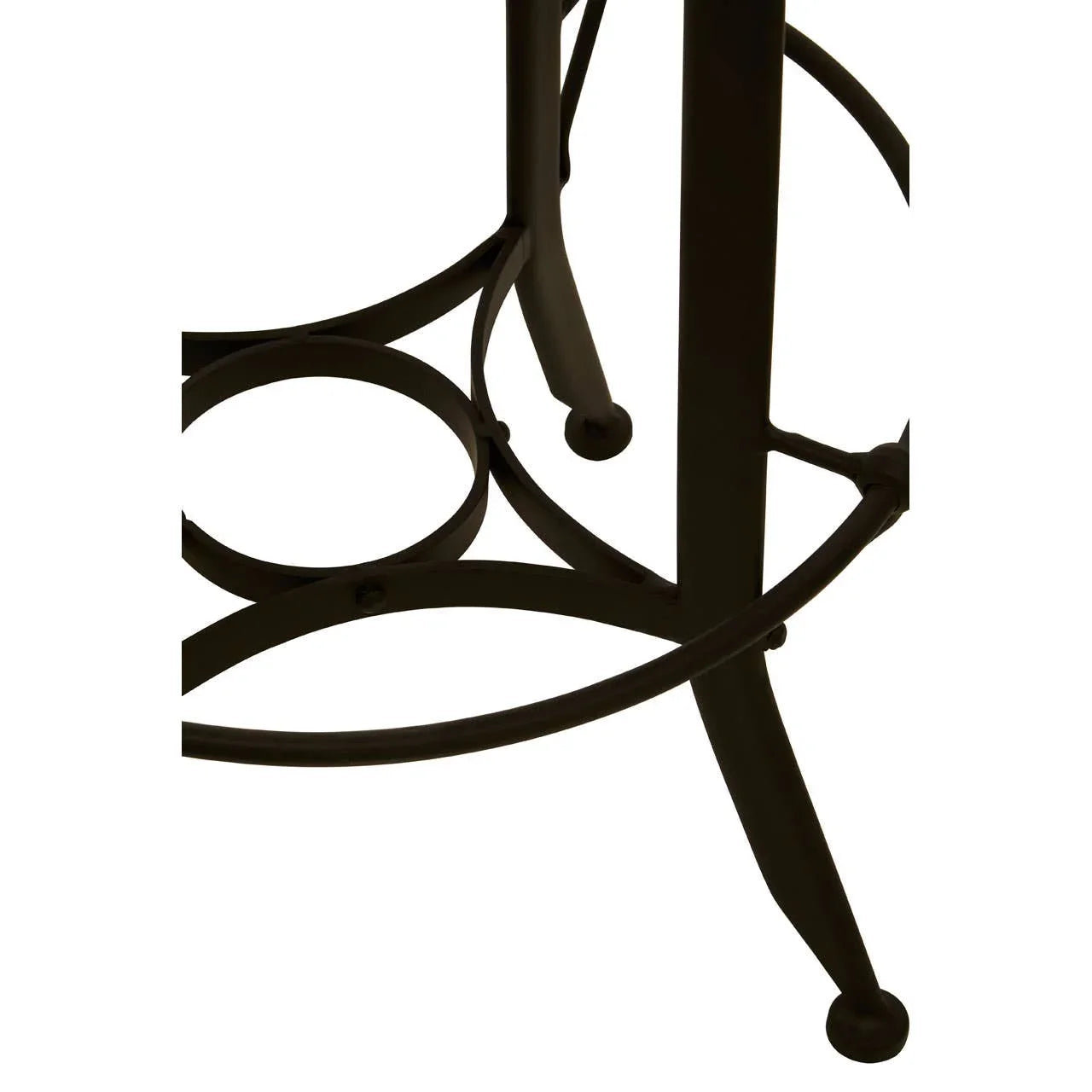 Marble Top Iron Bar Stool