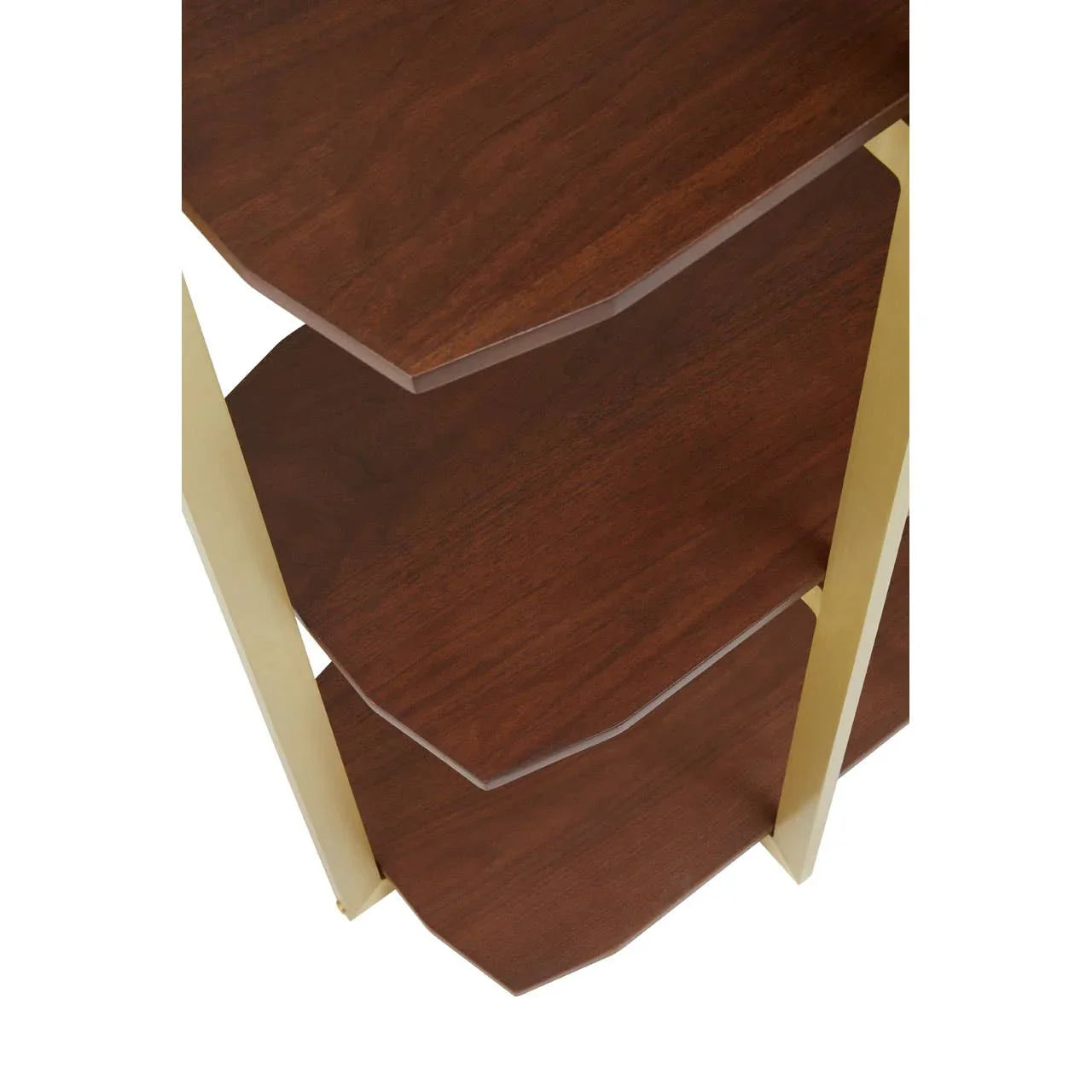 Gold Frame Walnut Shelf