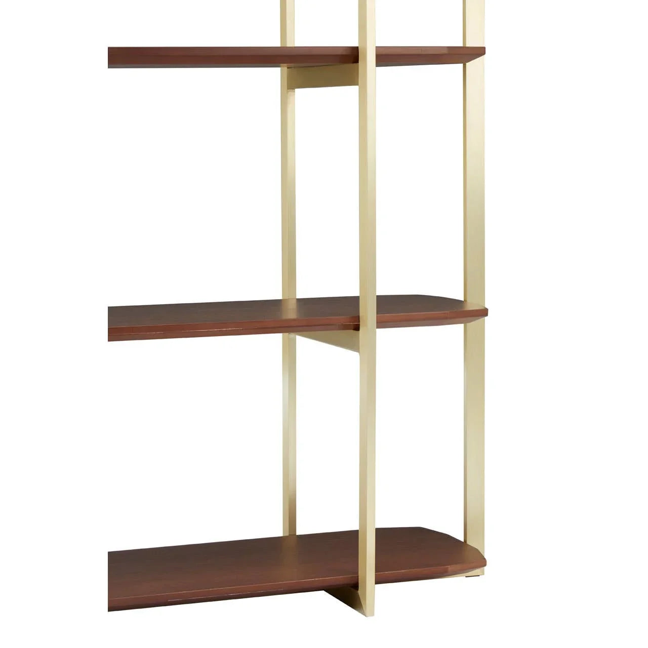Gold Frame Walnut Shelf