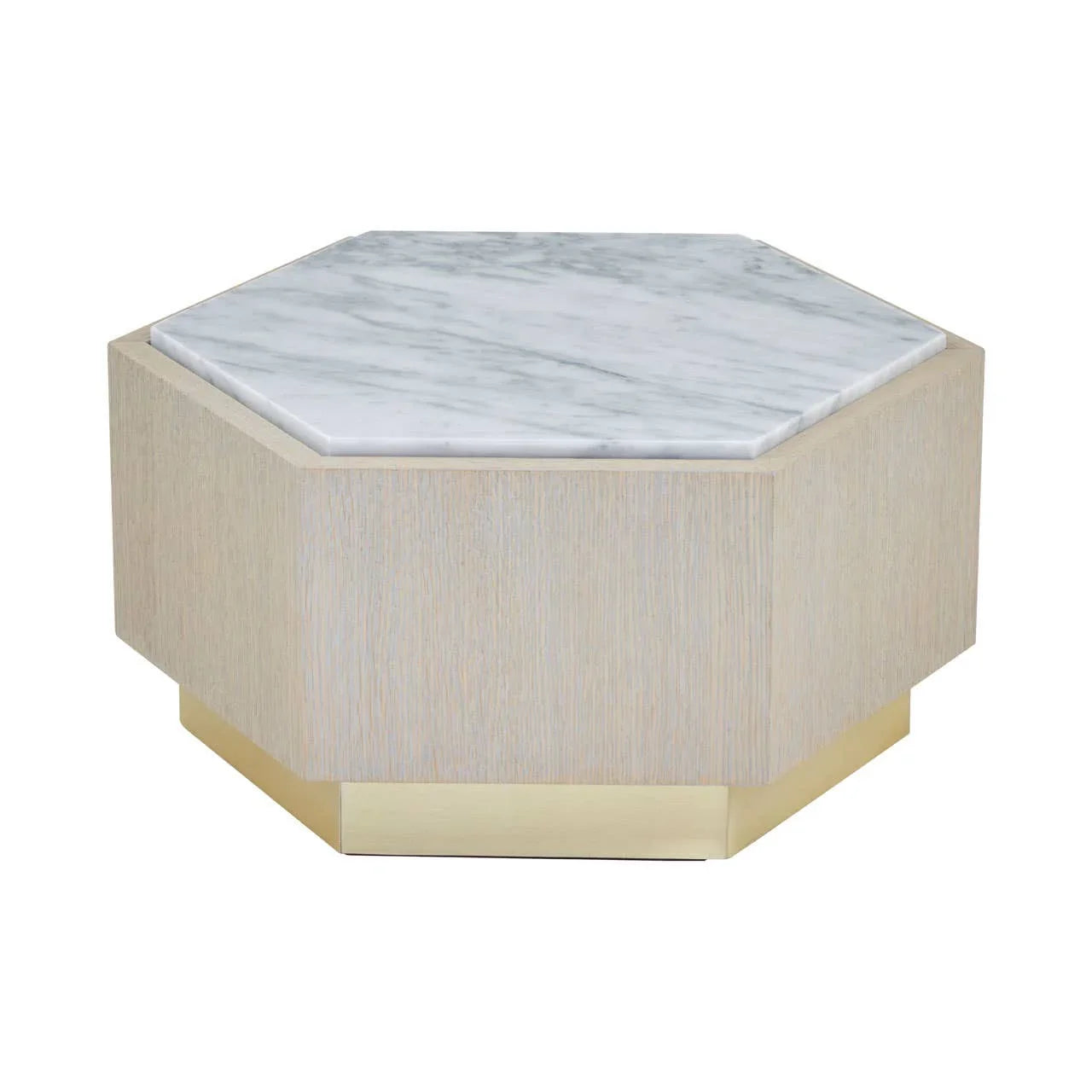Luxury Marble Oak Side Table