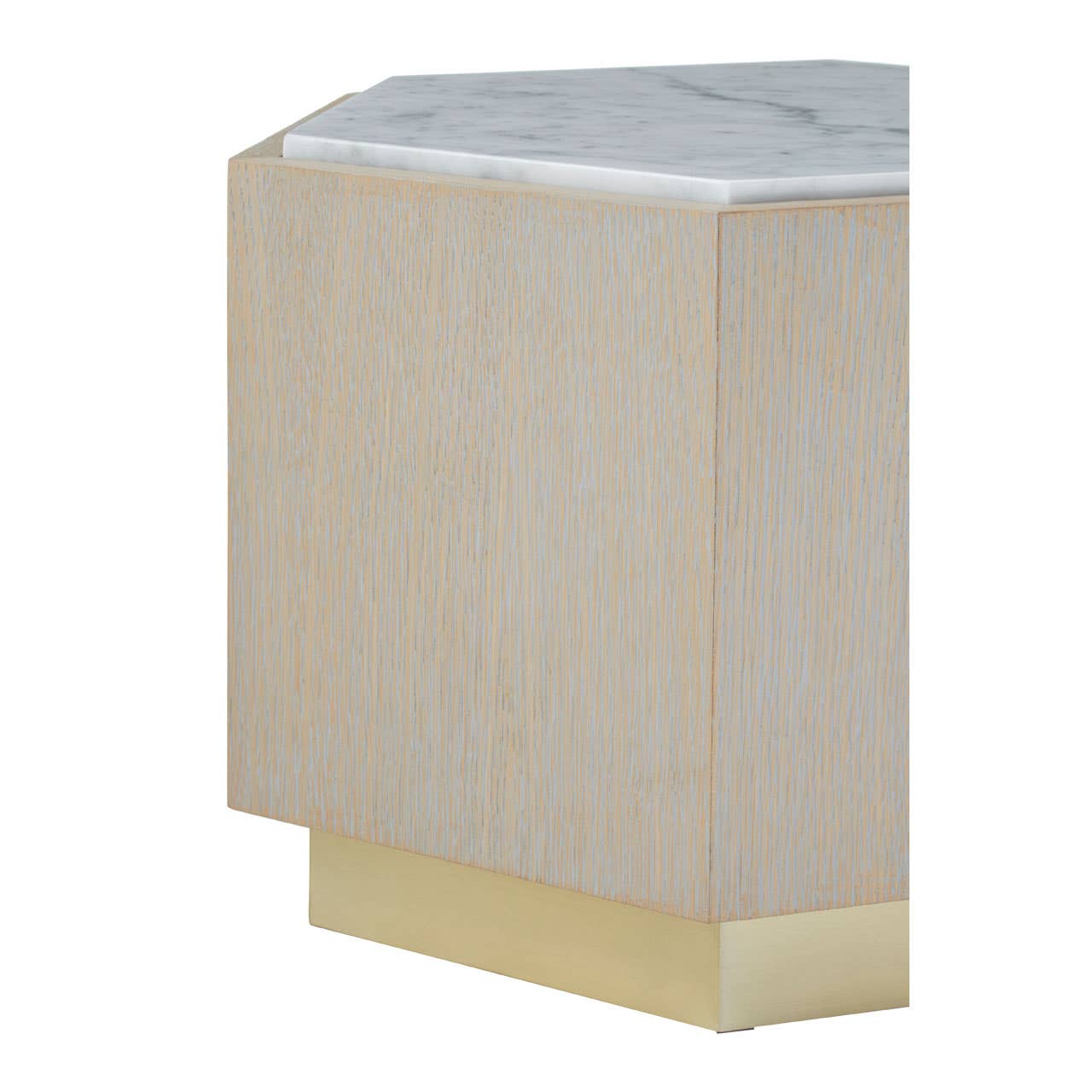 Villi Marble Oak Side Table