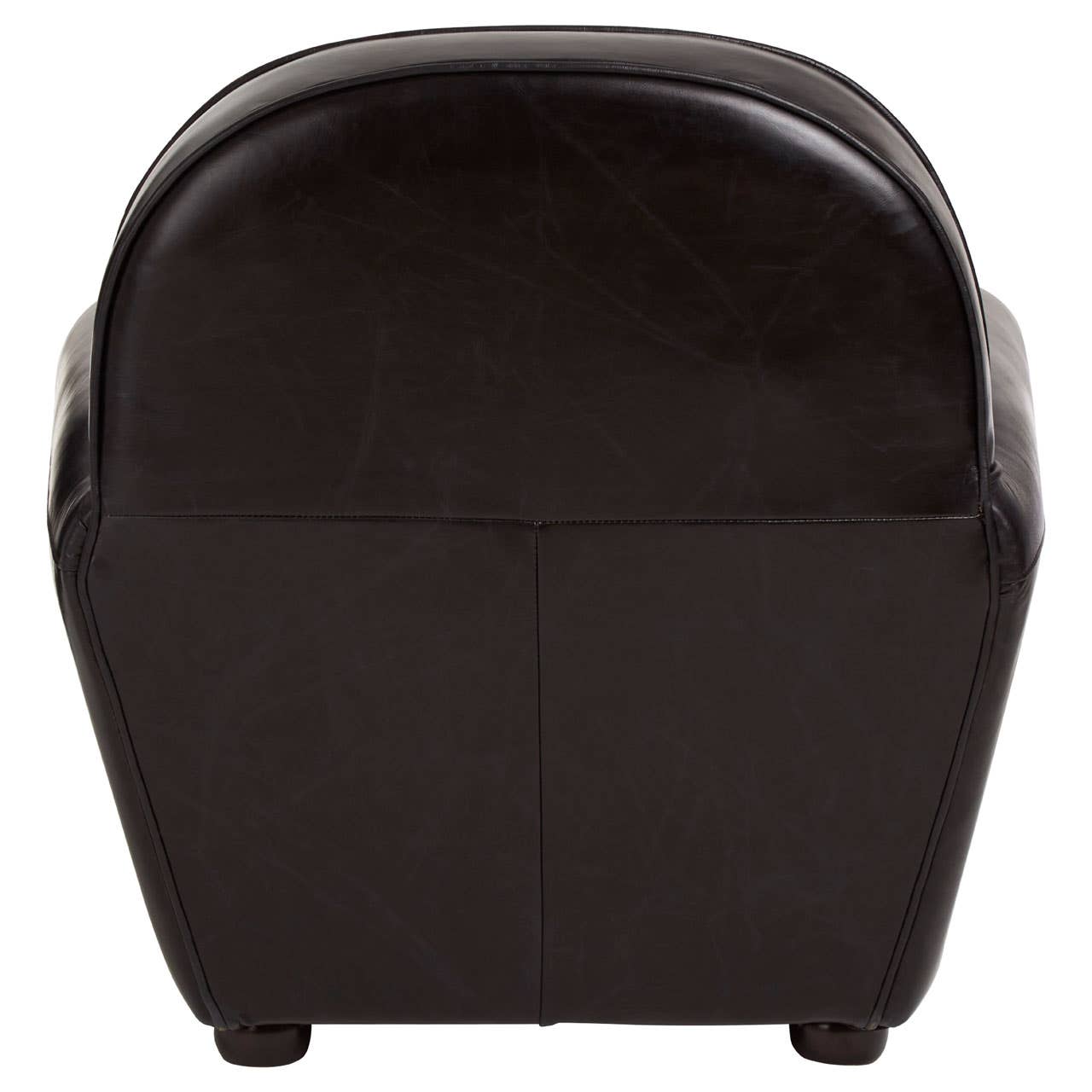 Luxe Black Leather Armchair