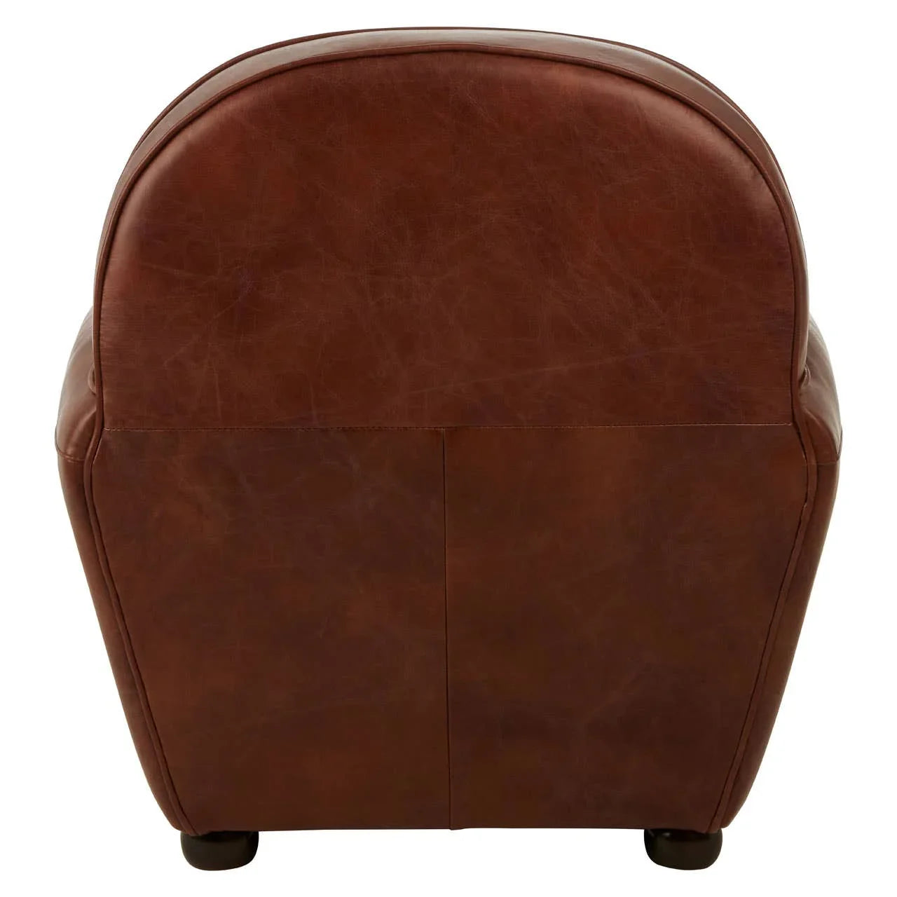 Classic Coffee Leather Armchair