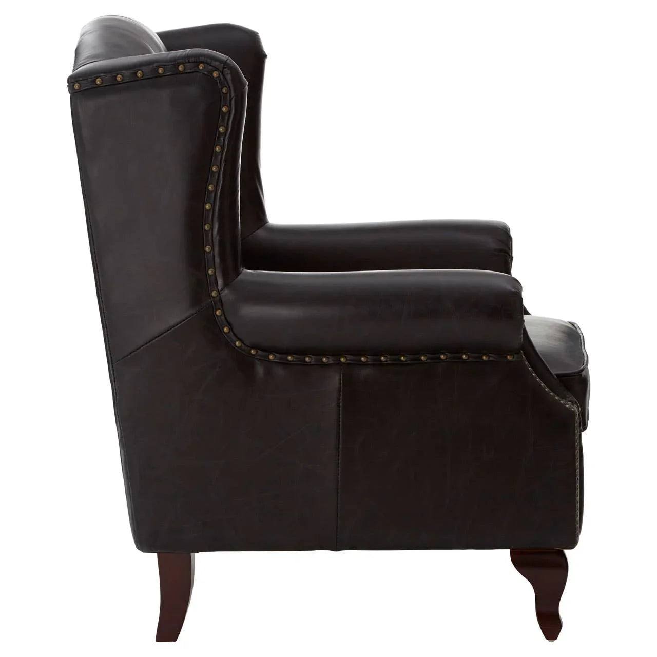 Heritage Leather Wingback Armchair