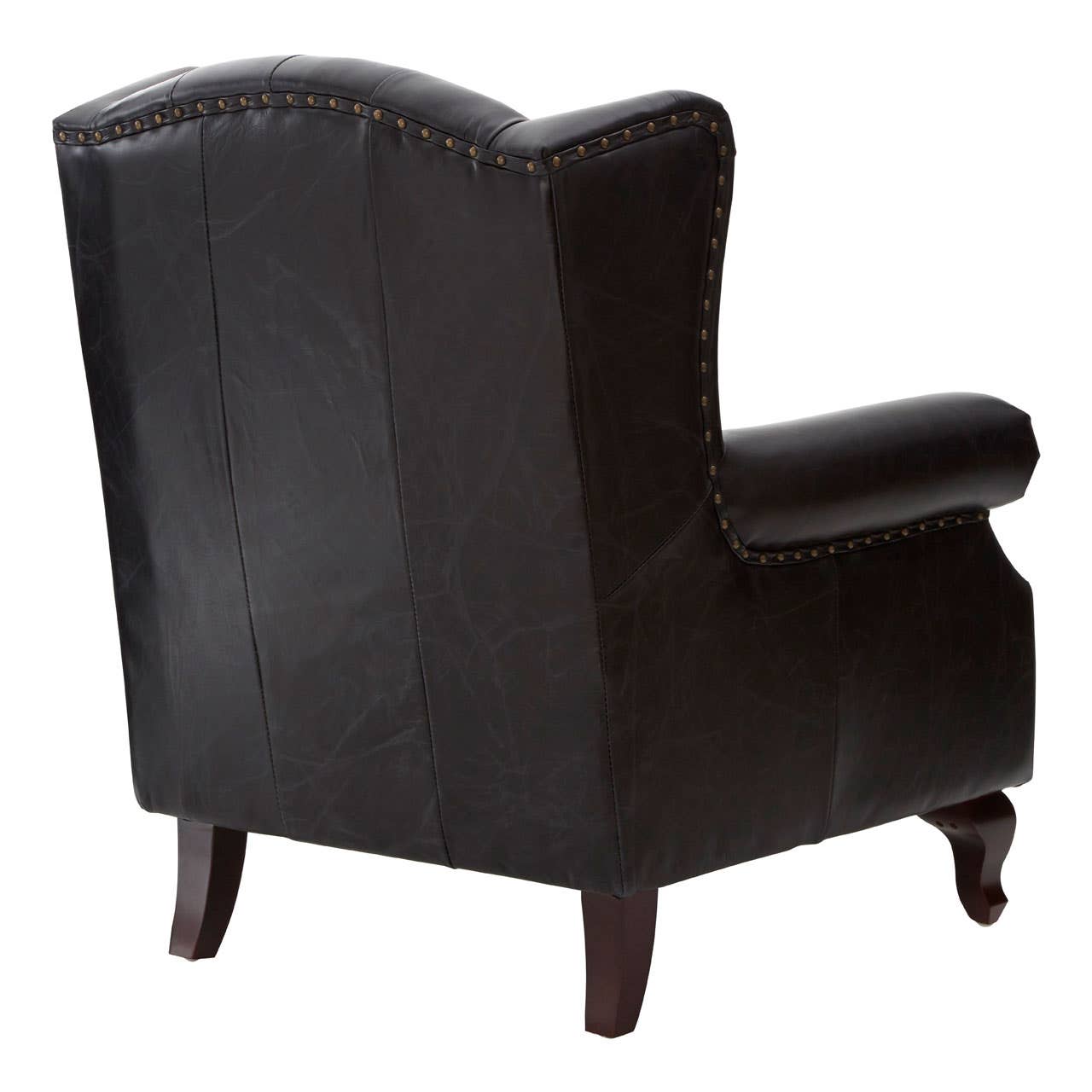 Heritage Leather Wingback Armchair