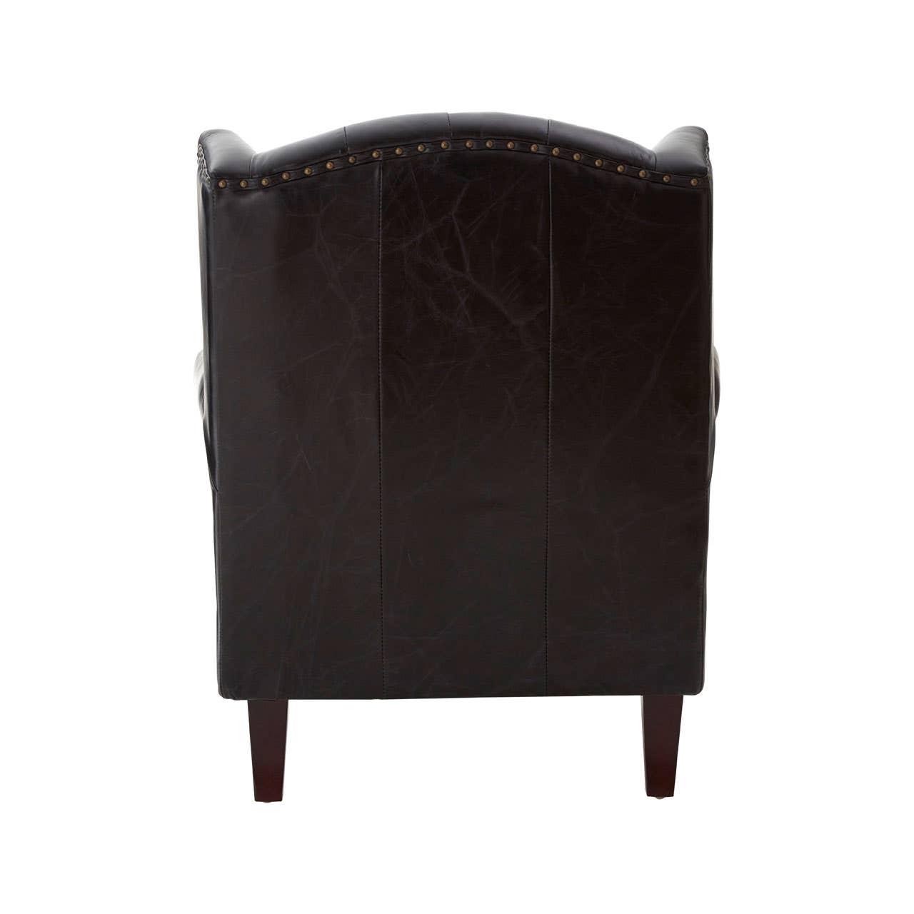 Heritage Leather Wingback Armchair
