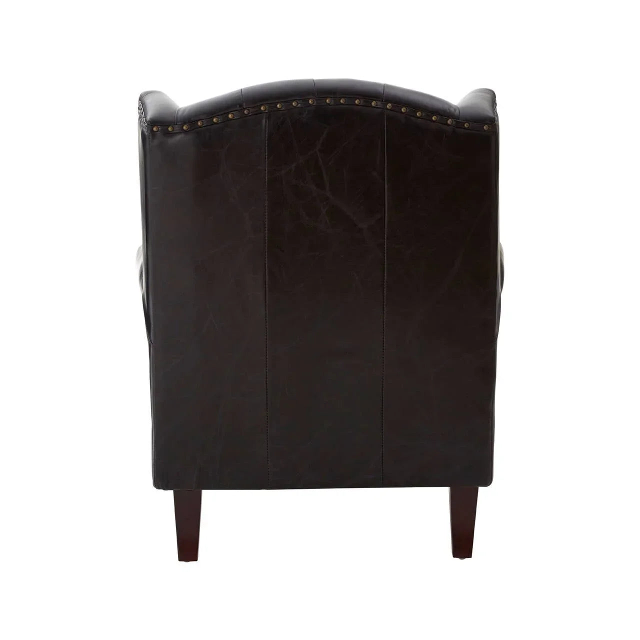 Heritage Leather Wingback Armchair