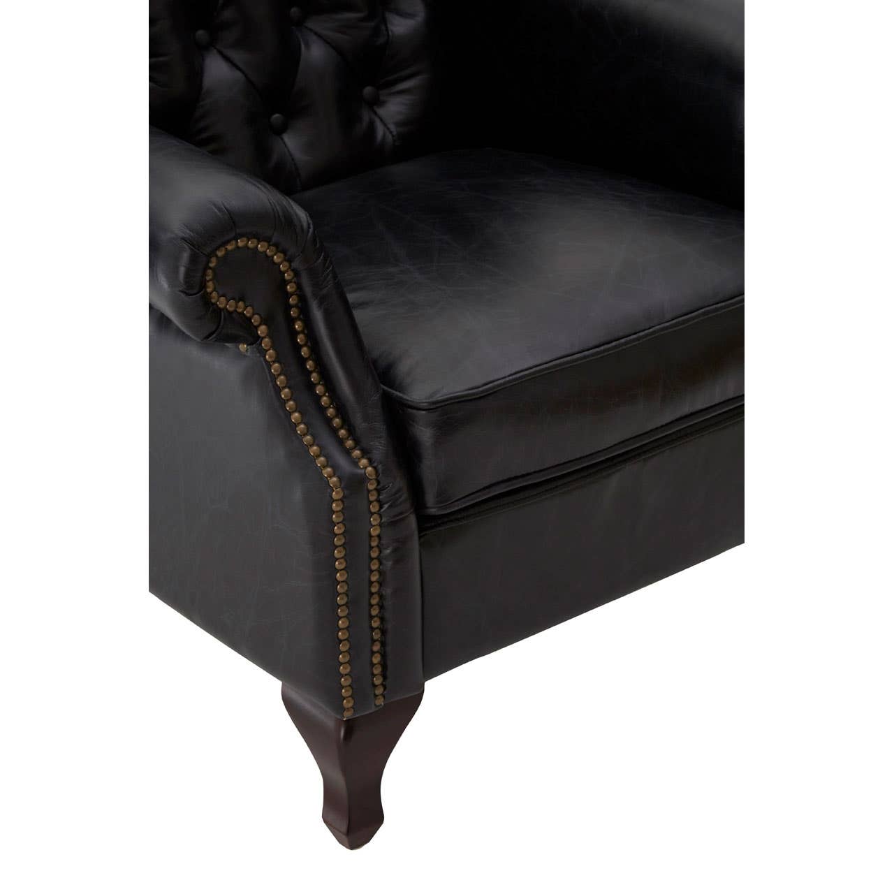 Heritage Leather Wingback Armchair