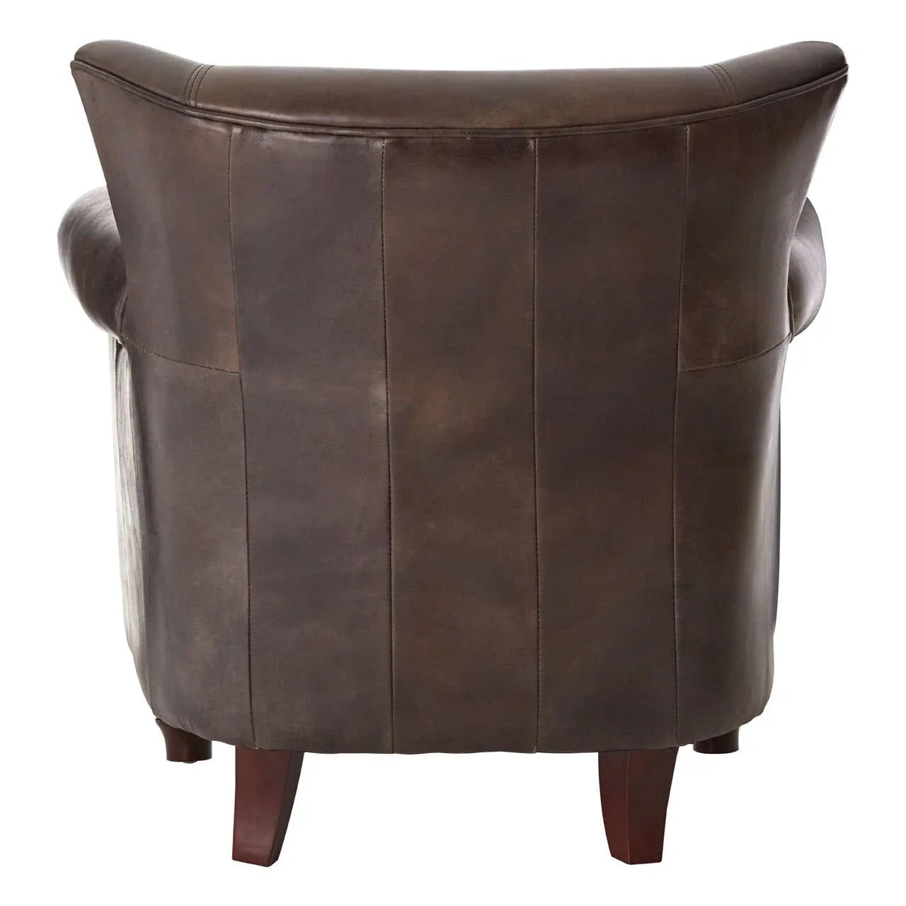 Regal Grey Leather Armchair