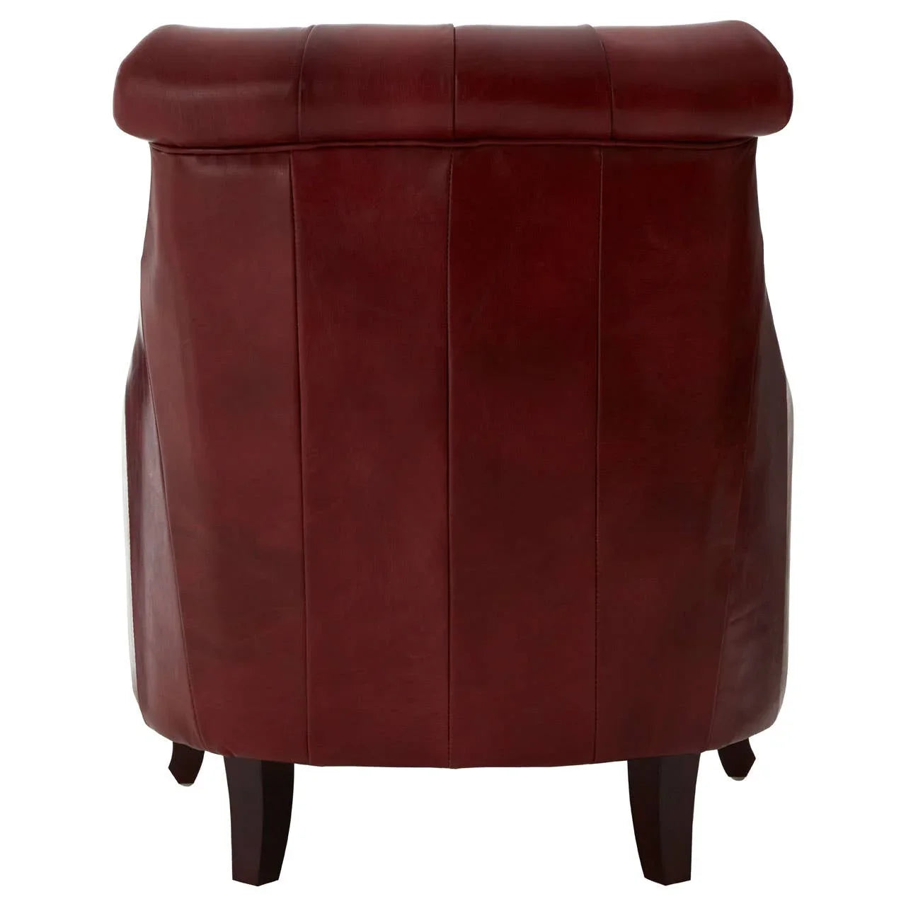 Luxe Red Leather Armchair