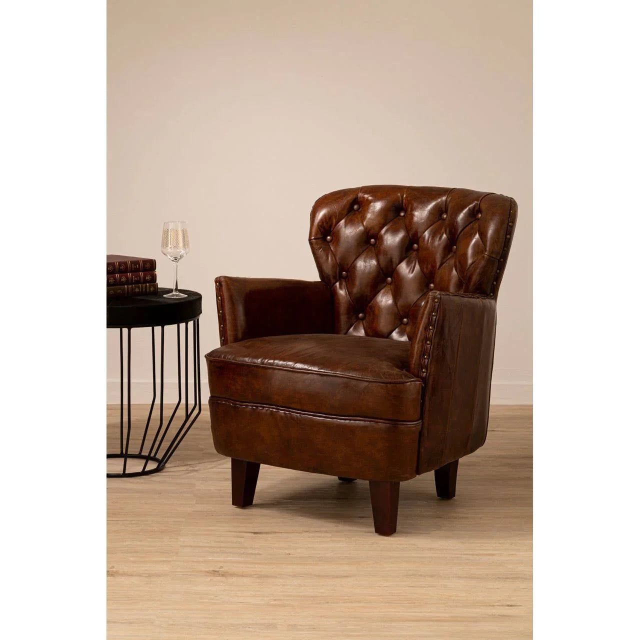 Quilted Leather Armchair