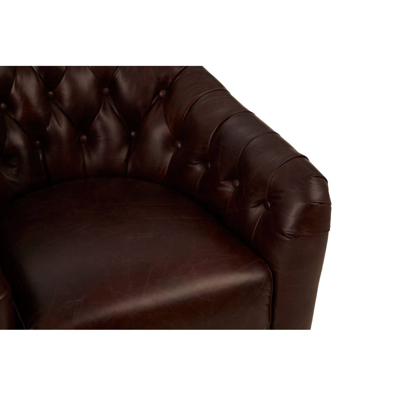 Luxe Buttoned Leather Armchair