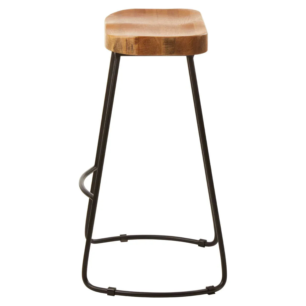 Modern Wood Metal Barstool