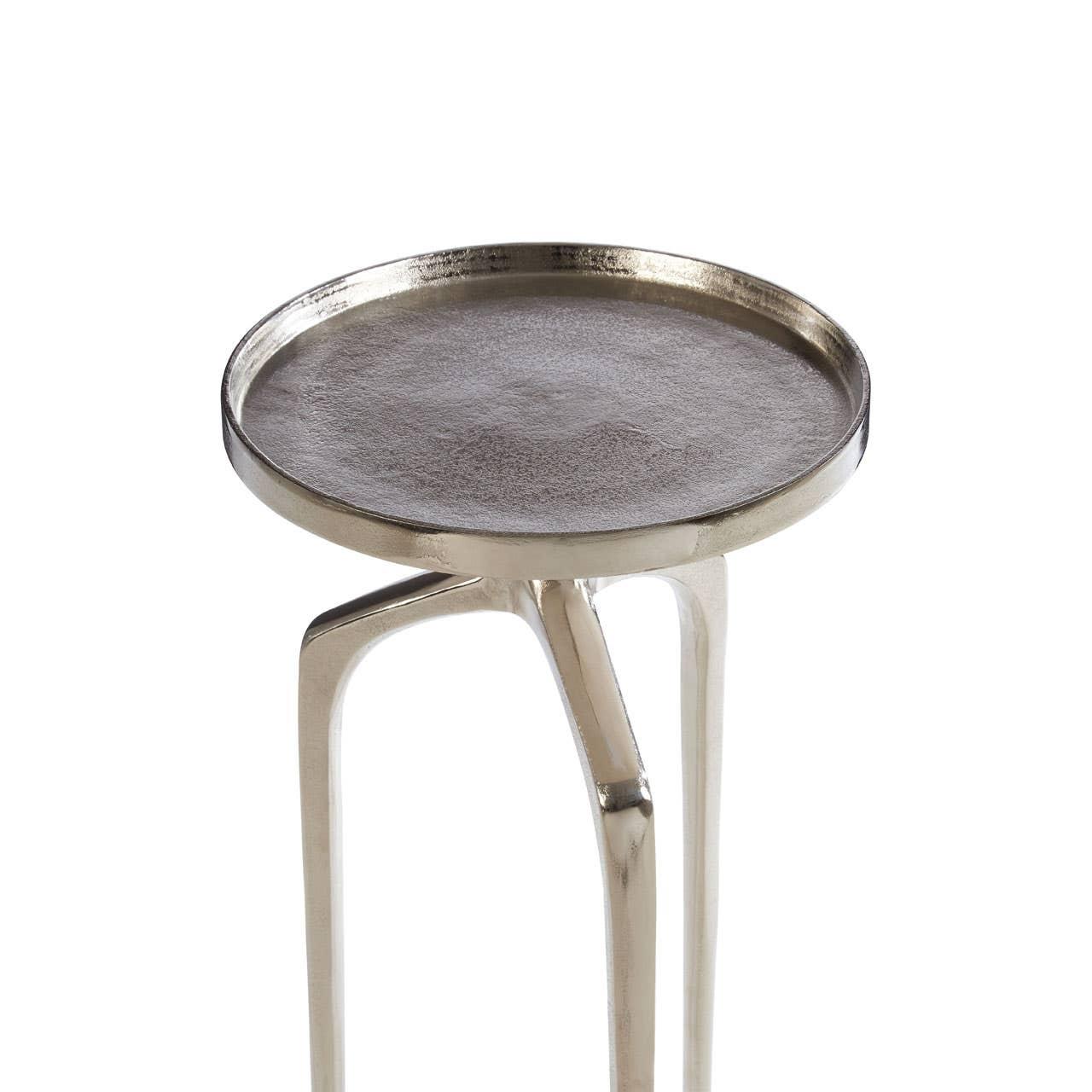 Retro Nickel Side Table