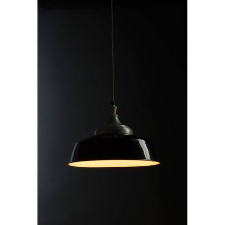 Sleek Black Pendant Light