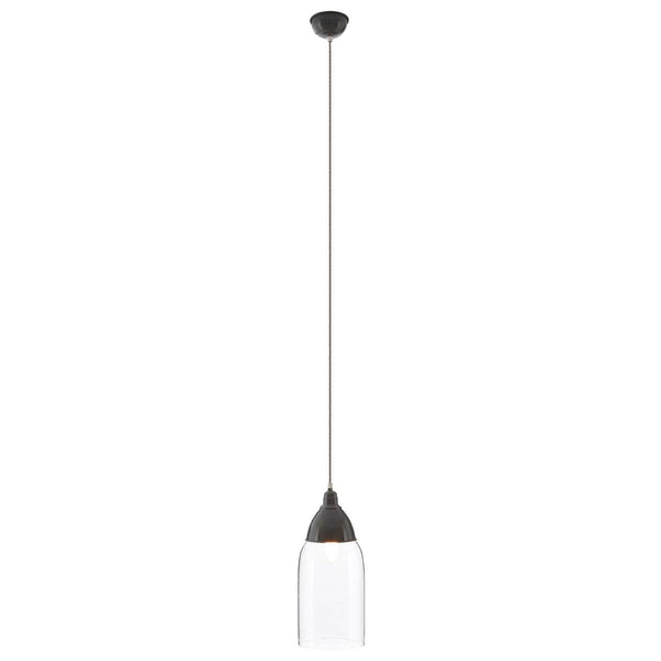 Modern Grey Glass Pendant Light