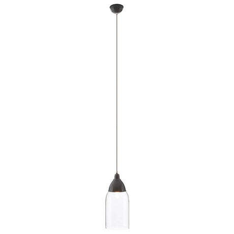 Modern Grey Glass Pendant Light