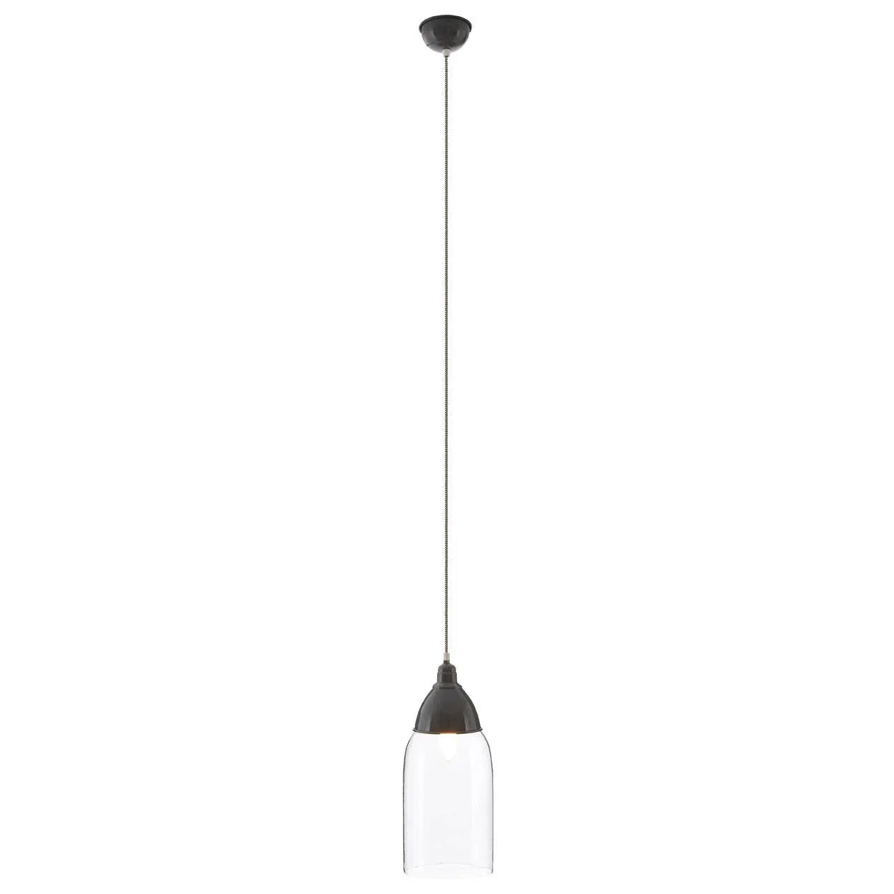 Modern Grey Glass Pendant Light