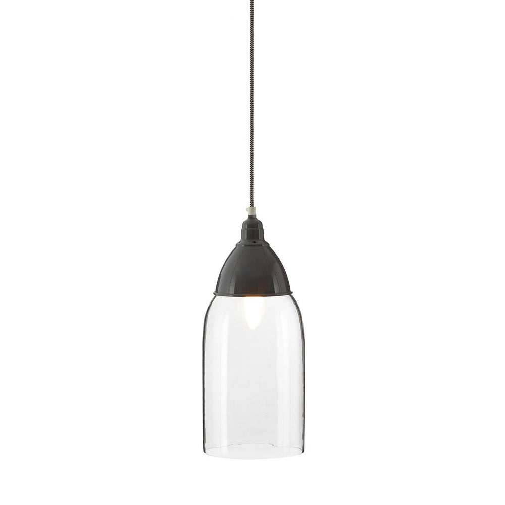 Modern Grey Glass Pendant Light
