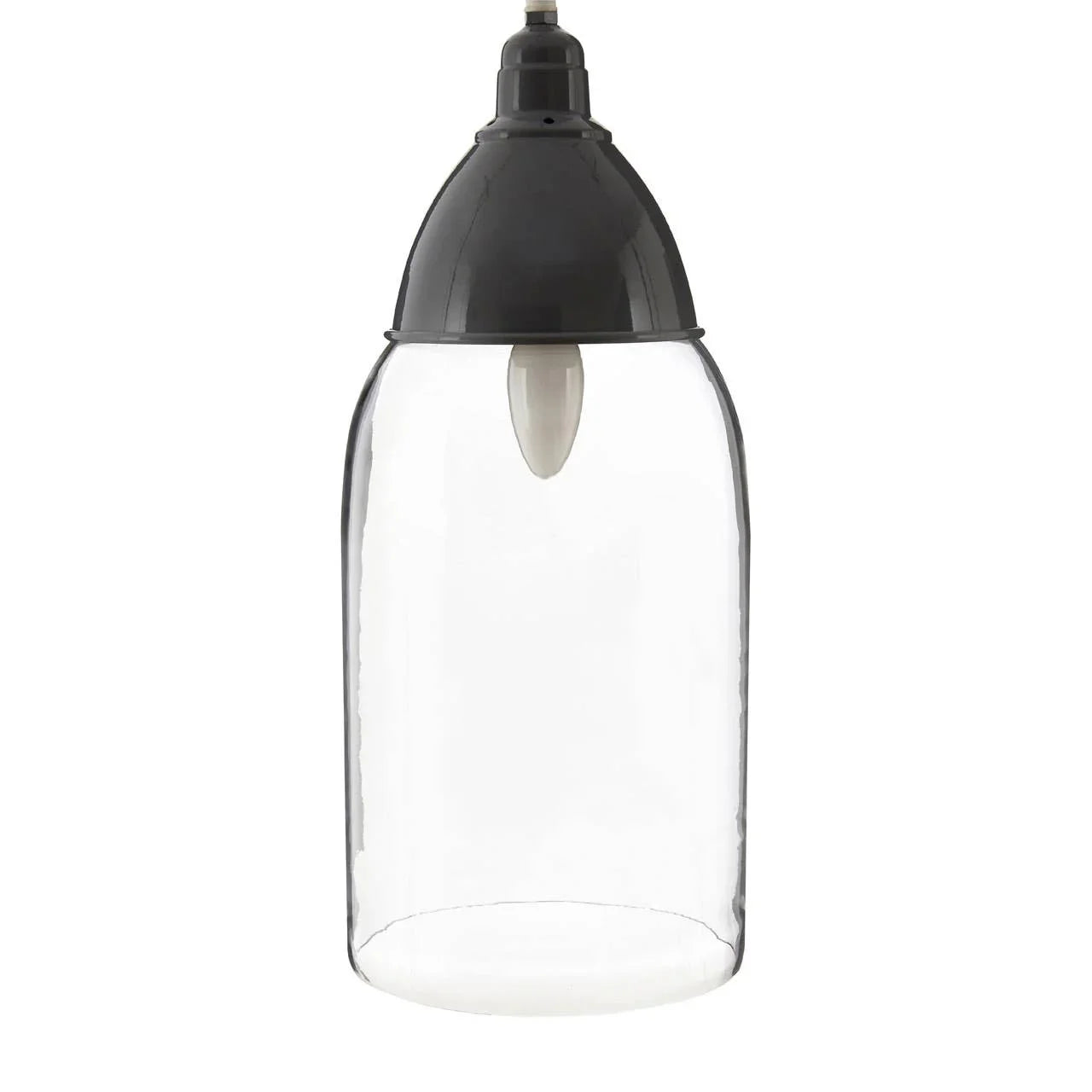 Modern Grey Glass Pendant Light