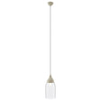 Sleek White Glass Pendant Light