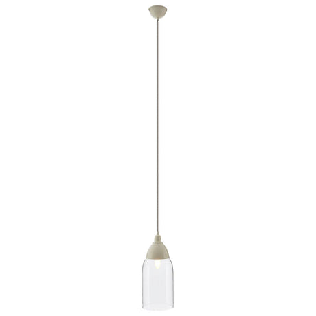 Sleek White Glass Pendant Light