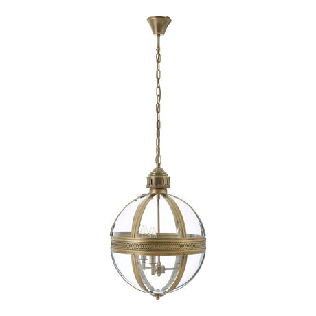 Ornate Brass Pendant Light