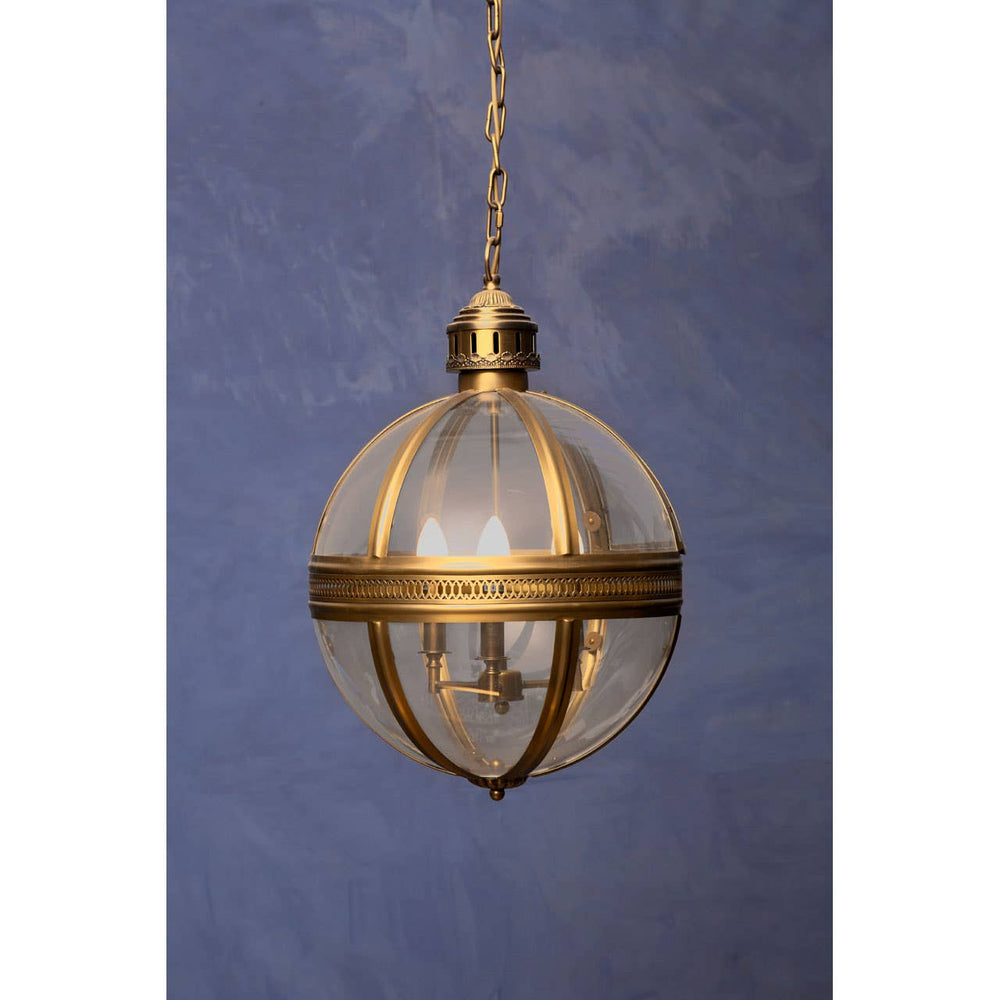 Ornate Brass Pendant Light