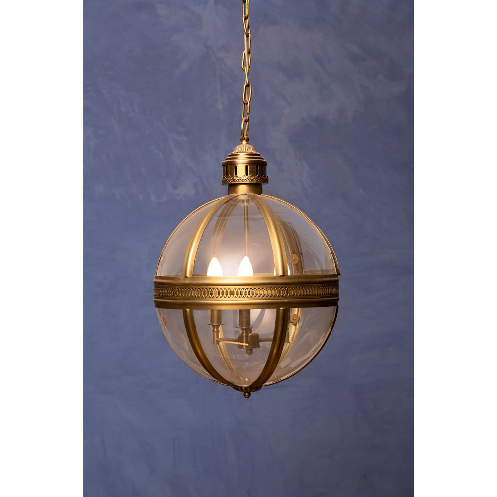 Ornate Brass Pendant Light