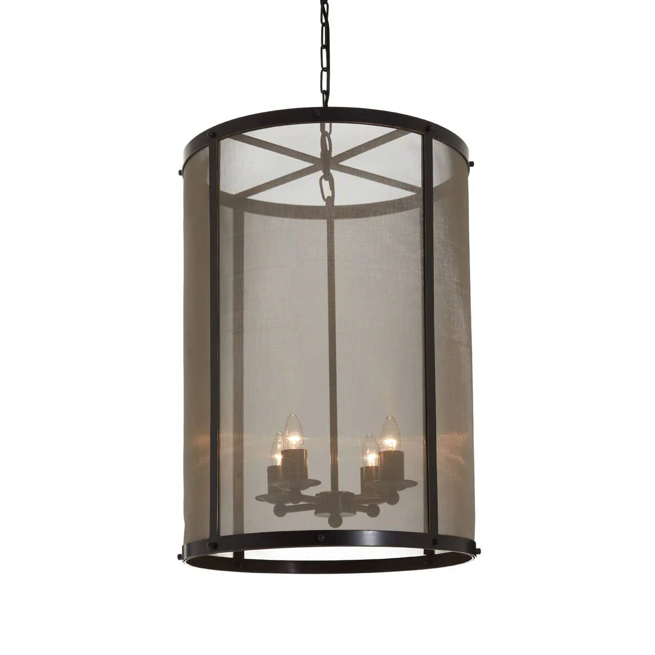 Gilded Iron Pendant Light