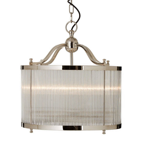 Modern Nickel Pendant Light