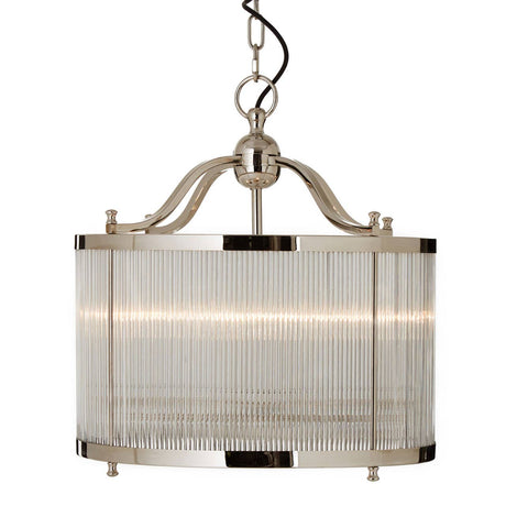 Modern Nickel Pendant Light