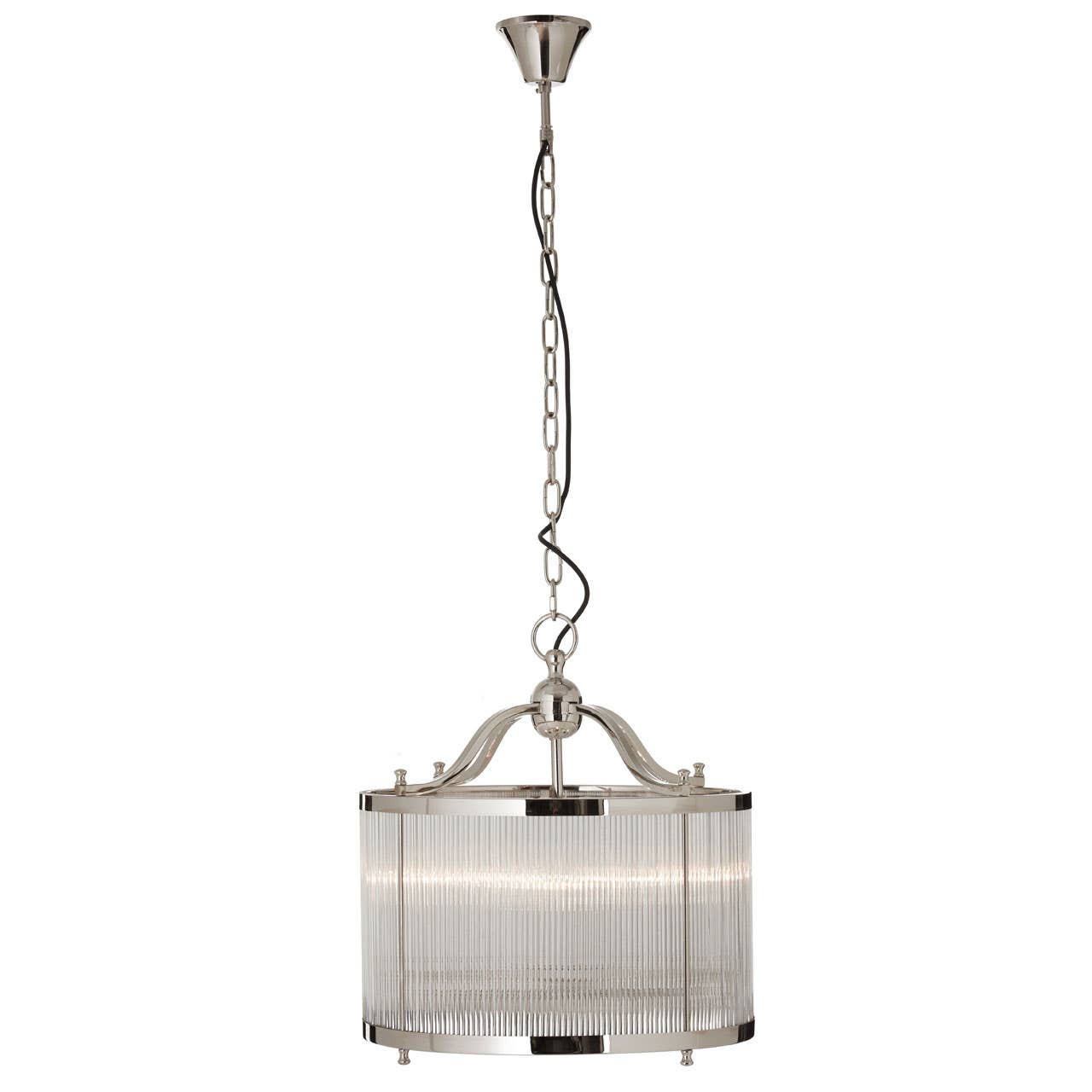 Modern Nickel Pendant Light