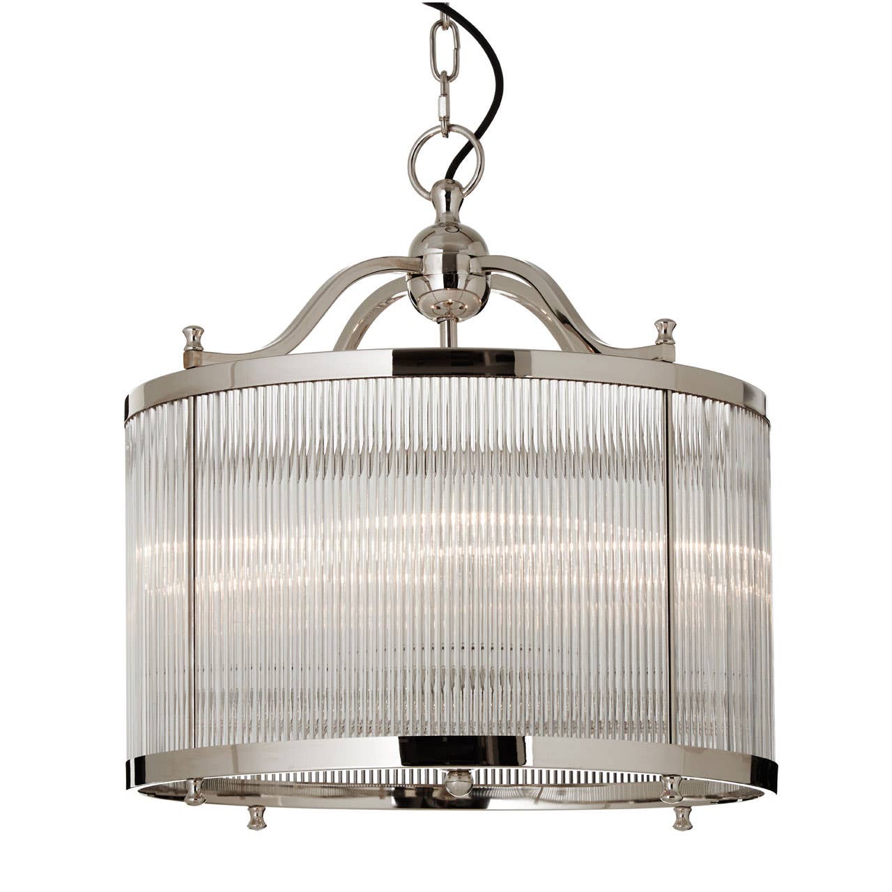 Modern Nickel Pendant Light