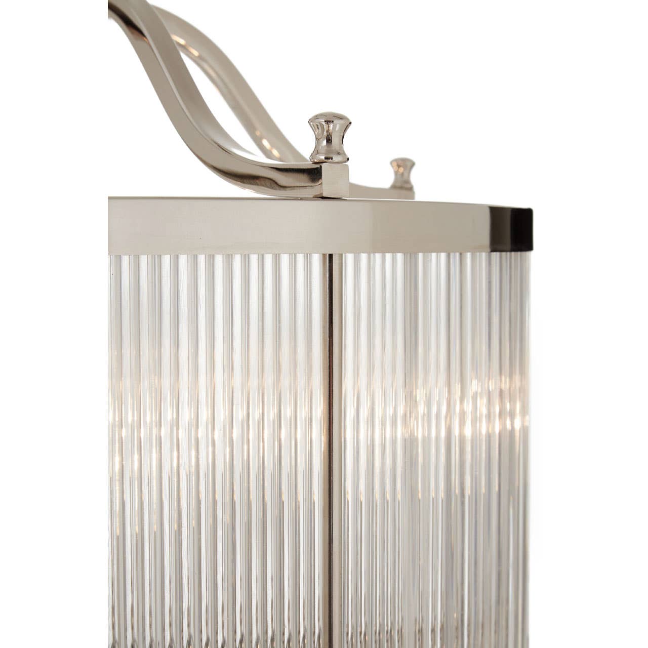 Modern Nickel Pendant Light