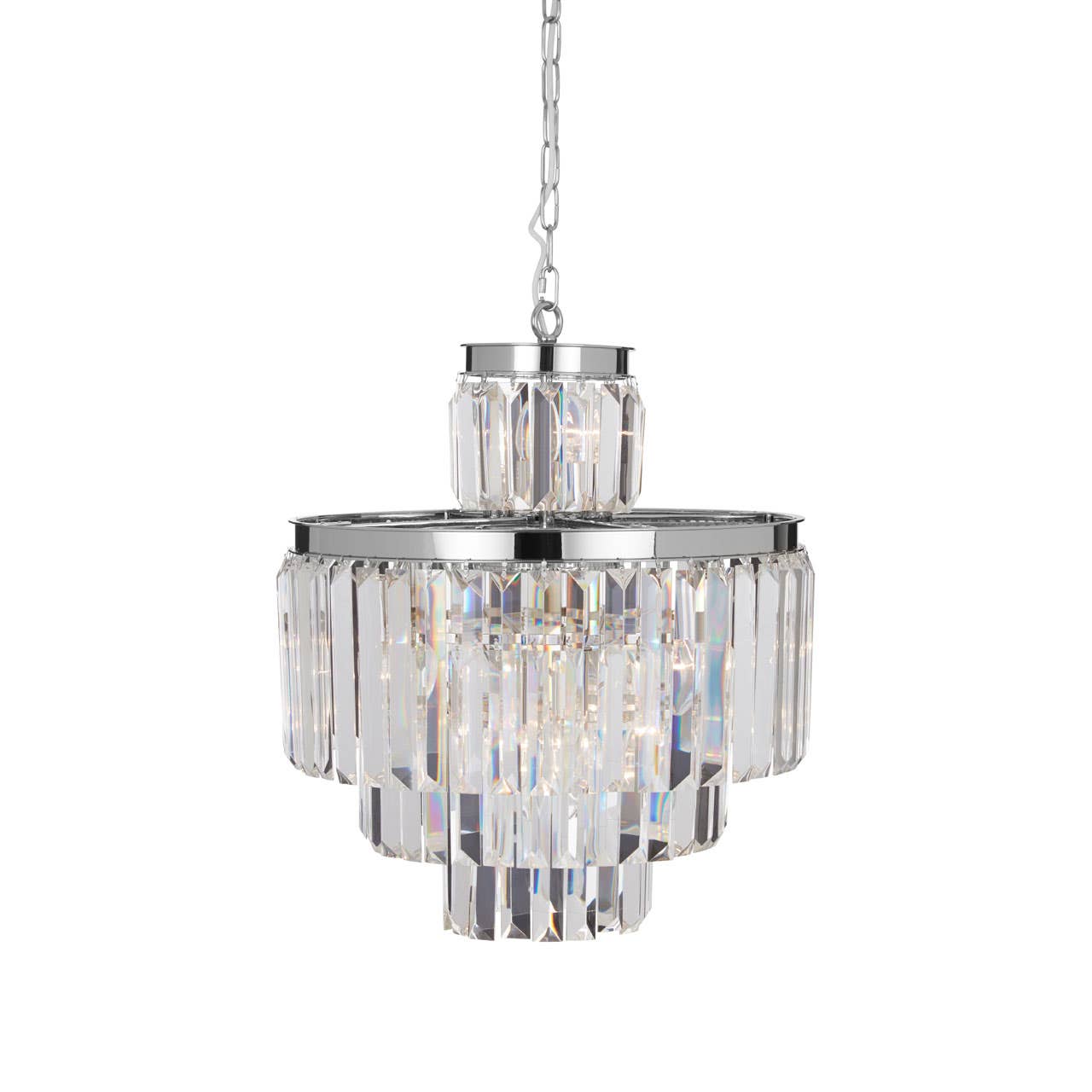 Crystal Cascading Pendant Light