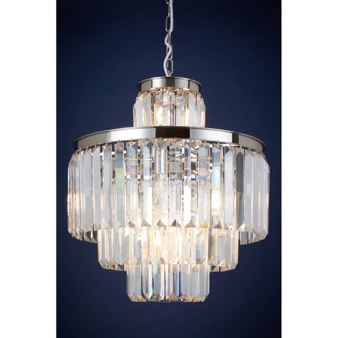 Crystal Cascading Pendant Light
