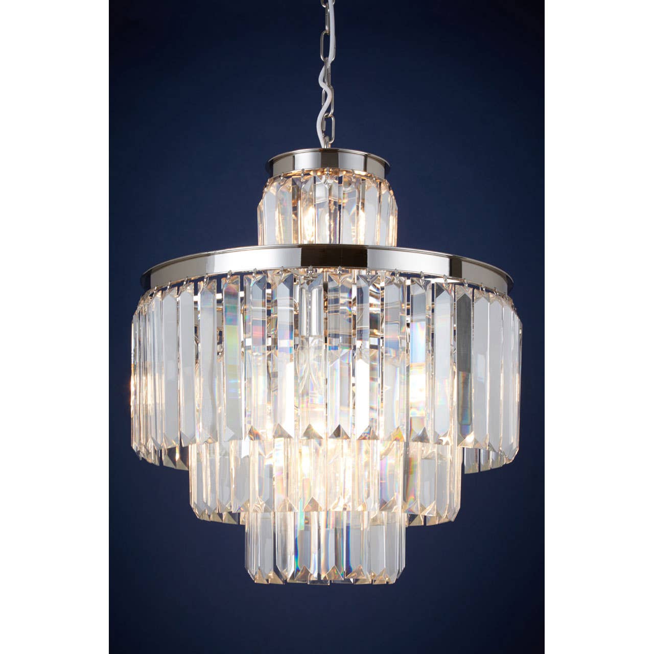 Crystal Cascading Pendant Light