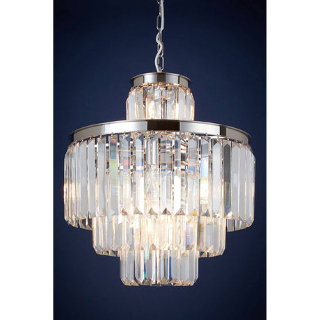 Crystal Cascading Pendant Light